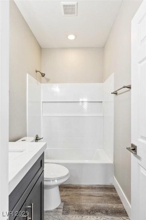 790 Lone Pine Rd, Pahrump, NV 89048 - bathroom featuring wood finished floors, vanity, and shower / washtub combination