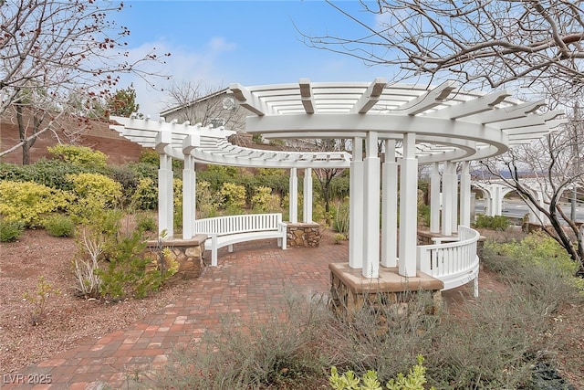 10664 Mount Jefferson Ave, Las Vegas, NV 89166 - view of patio with a pergola