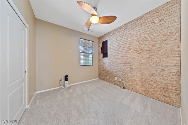 10664 Mount Jefferson Ave, Las Vegas, NV 89166 - empty room with carpet, a ceiling fan, and baseboards