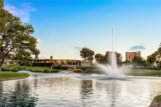 view of water feature