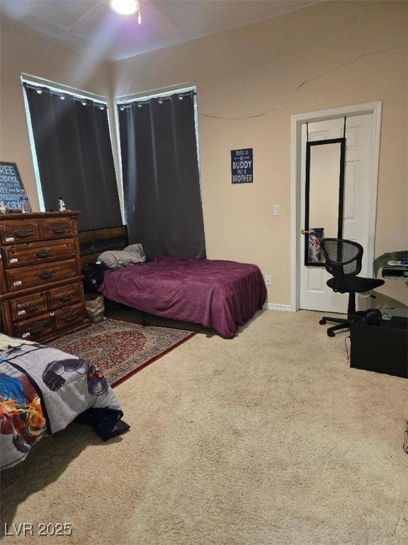 9324 Pitching Wedge Dr, Las Vegas, NV 89134 - bedroom with a ceiling fan and carpet floors