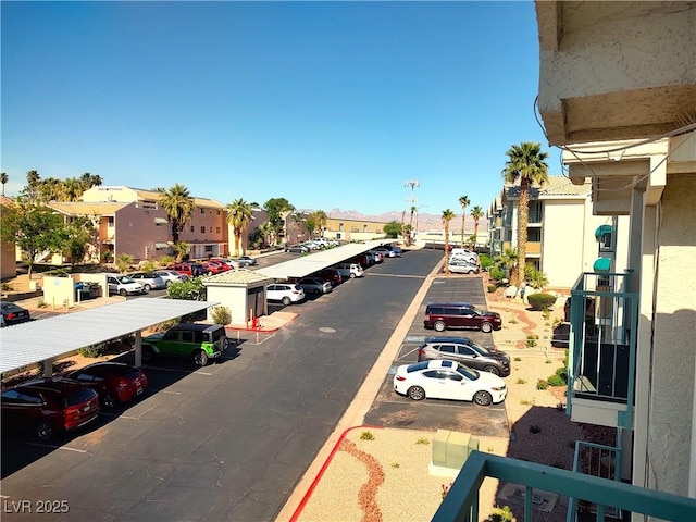 view of street featuring a residential view