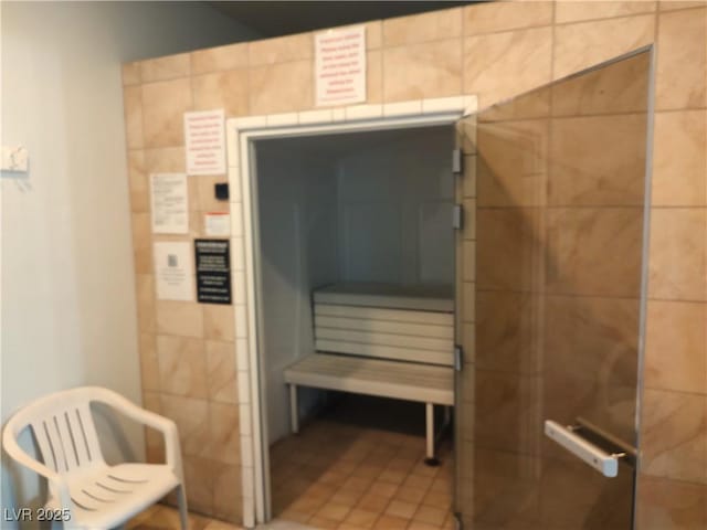 view of sauna / steam room