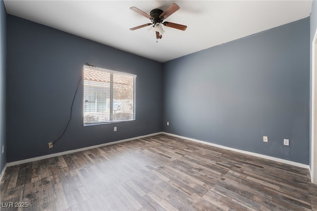 1838 N Jones Blvd, Las Vegas, NV 89108 - empty room featuring wood finished floors, a ceiling fan, and baseboards