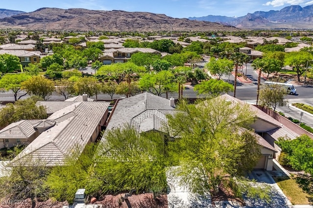 2647 Ivoryhill St, Las Vegas, NV 89135 - aerial view with a mountain view and a residential view