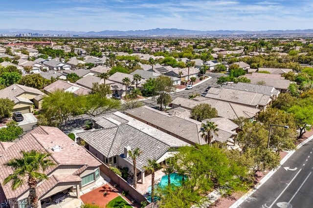 2647 Ivoryhill St, Las Vegas, NV 89135 - drone / aerial view featuring a mountain view and a residential view
