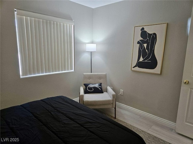 bedroom with baseboards