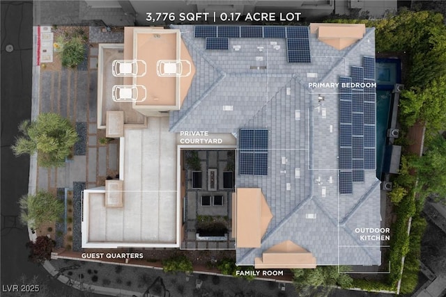 birds eye view of property