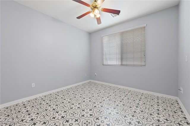 7589 Grassy Bank St, Las Vegas, NV 89139 - unfurnished room featuring a ceiling fan and baseboards