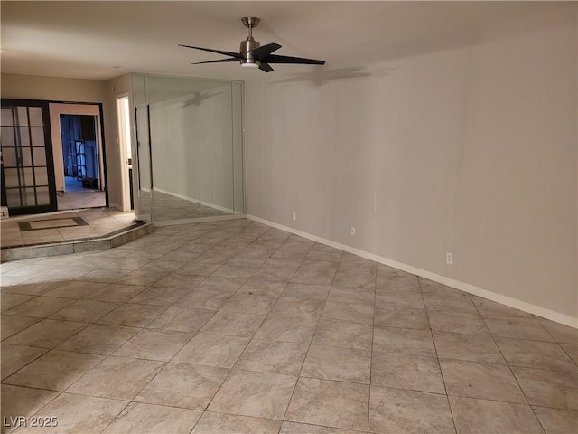 3621 Laguna Verde Way, Las Vegas, NV 89121 - tiled empty room with baseboards and ceiling fan