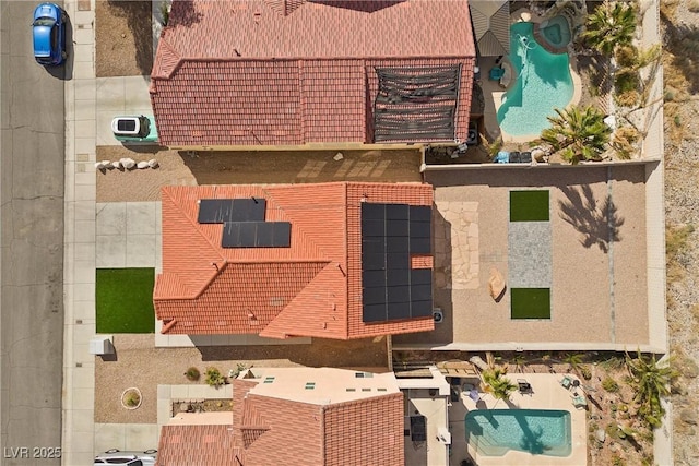 7957 Lovely Pine Pl, Las Vegas, NV 89143 - view from above of property featuring a pool