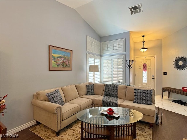 2022 Big Bend Way, Henderson, NV 89074 - living area with wood finished floors and vaulted ceiling