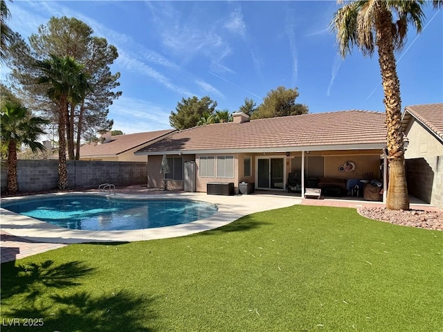 2022 Big Bend Way, Henderson, NV 89074 - view of swimming pool with a fenced backyard and a patio