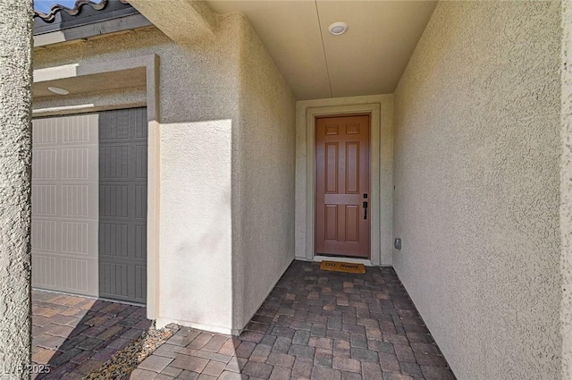 6544 Sandero Springs St, Las Vegas, NV 89166 - view of exterior entry with stucco siding