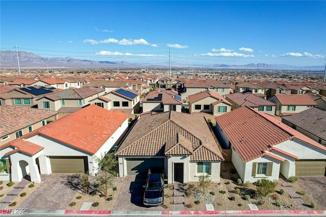 6544 Sandero Springs St, Las Vegas, NV 89166 - aerial view featuring a residential view and a mountain view
