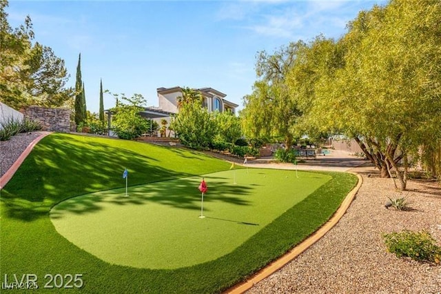 view of home's community featuring a fenced backyard