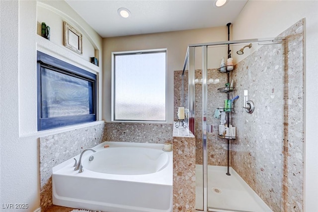 2733 Auchmull St, Henderson, NV 89044 - full bathroom with a stall shower and a garden tub