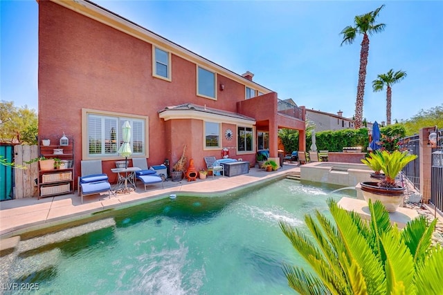 2733 Auchmull St, Henderson, NV 89044 - view of swimming pool with a patio area and a pool with connected hot tub