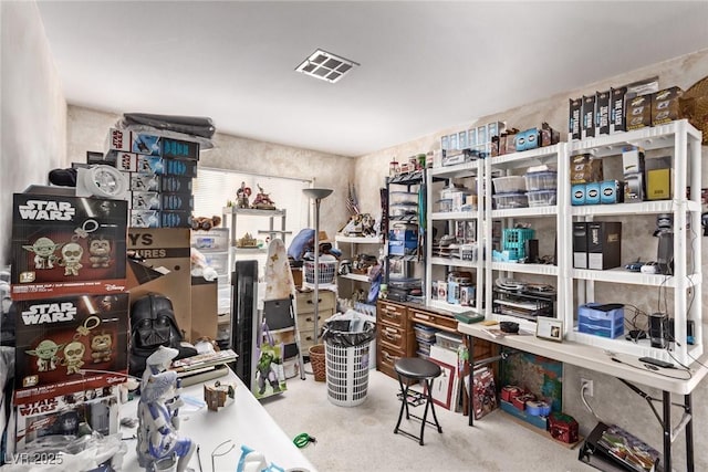 storage room with visible vents