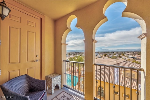 2405 W Serene Ave Unit 703, Las Vegas, NV 89123 - balcony with a mountain view