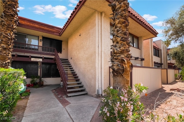 3120 S Eastern Ave Unit 5, Las Vegas, NV 89169 - exterior space with stucco siding and a tile roof