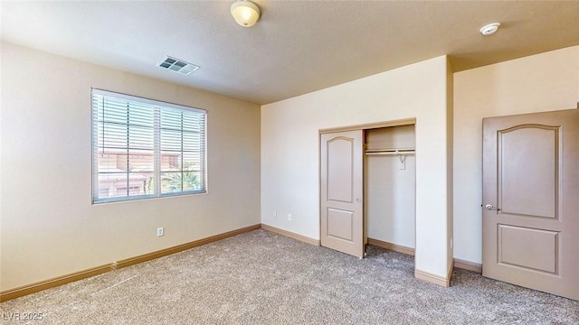524 Blanche Ct, Henderson, NV 89052 - unfurnished bedroom with visible vents, a closet, carpet flooring, and baseboards