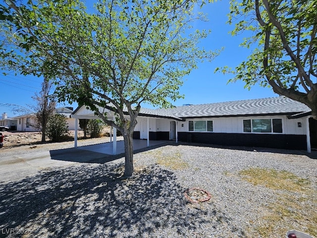 view of ranch-style home