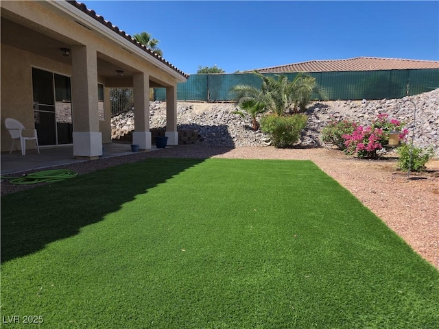 3567 Cottage Stream Ct, Laughlin, NV 89029 - view of yard featuring a patio