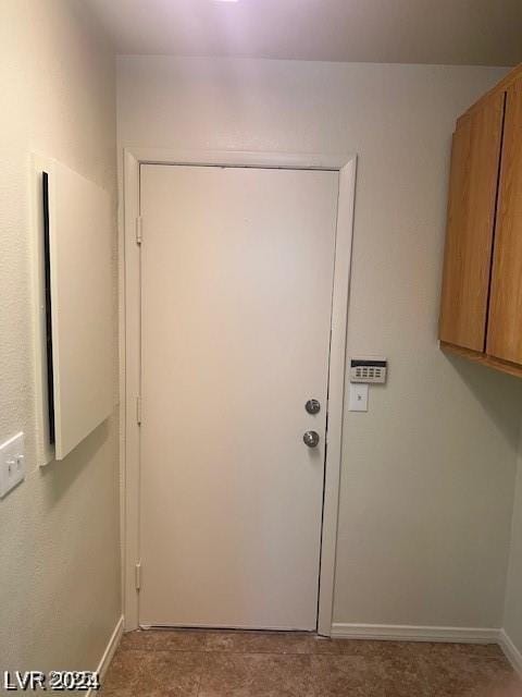 entryway with baseboards