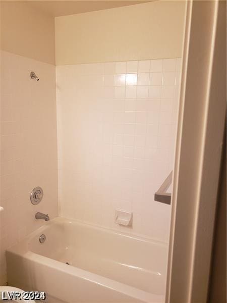 bathroom featuring bathing tub / shower combination