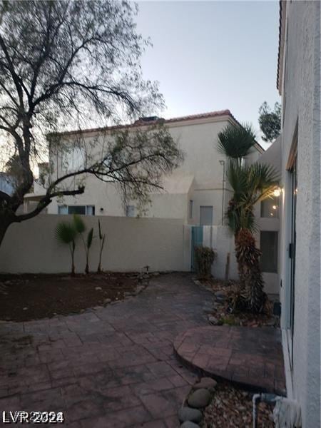 view of patio with fence