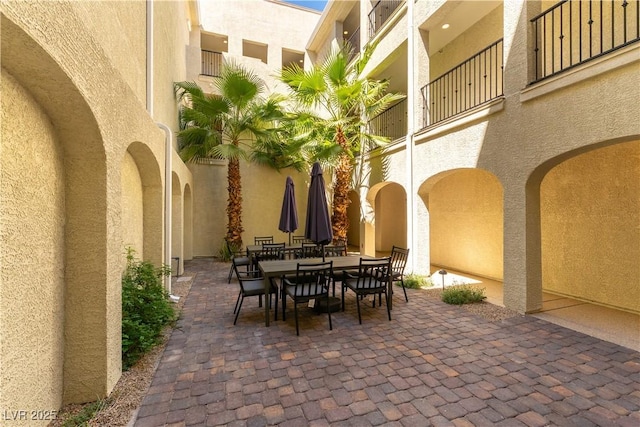 view of patio / terrace with outdoor dining area