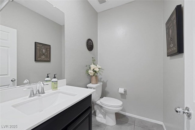6247 Milford Sound St, Las Vegas, NV 89148 - bathroom with tile patterned floors, toilet, and vanity