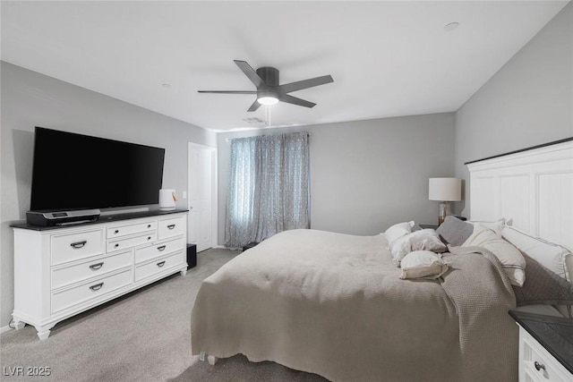 6247 Milford Sound St, Las Vegas, NV 89148 - bedroom featuring light colored carpet, ceiling fan, and baseboards