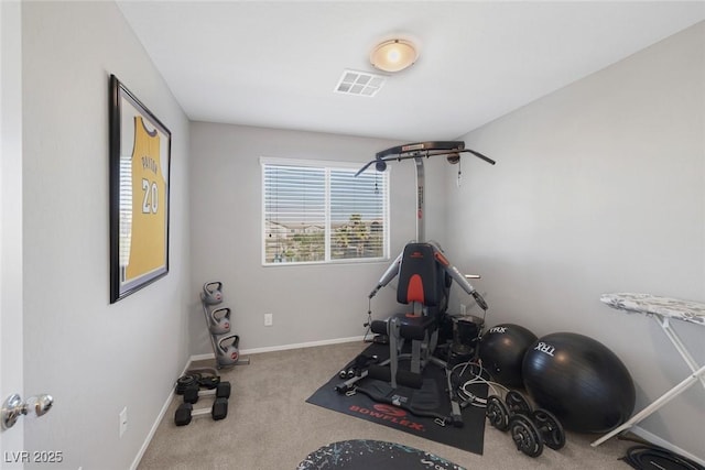 6247 Milford Sound St, Las Vegas, NV 89148 - exercise room featuring carpet and baseboards
