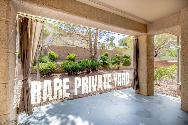 10709 Hunters Woods Pl, Las Vegas, NV 89134 - view of patio / terrace featuring a fenced backyard