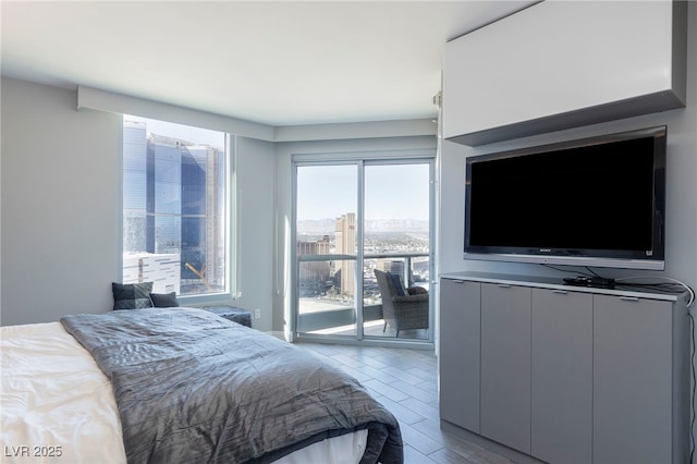 bedroom featuring access to exterior