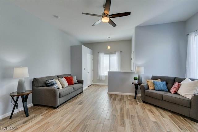 2305 W Horizon Ridge Pkwy Unit 3713, Henderson, NV 89052 - living area with light wood finished floors, baseboards, and ceiling fan