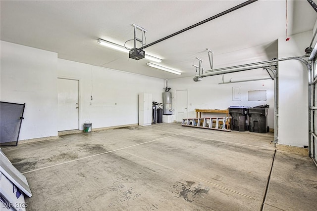 1742 Sand Storm Dr, Henderson, NV 89074 - garage with a garage door opener and gas water heater