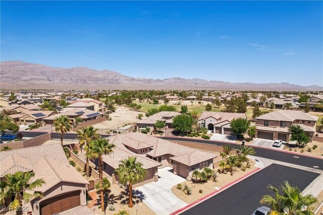 3904 Redbreast Ln, North Las Vegas, NV 89084 - aerial view with a mountain view and a residential view