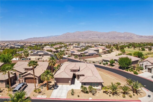 3904 Redbreast Ln, North Las Vegas, NV 89084 - aerial view with a residential view and a mountain view