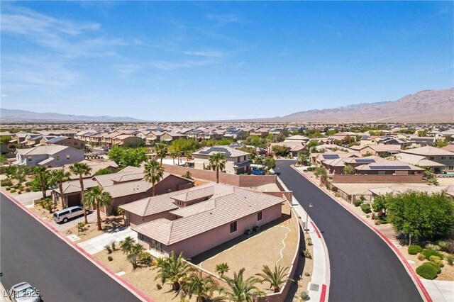 3904 Redbreast Ln, North Las Vegas, NV 89084 - birds eye view of property featuring a mountain view and a residential view