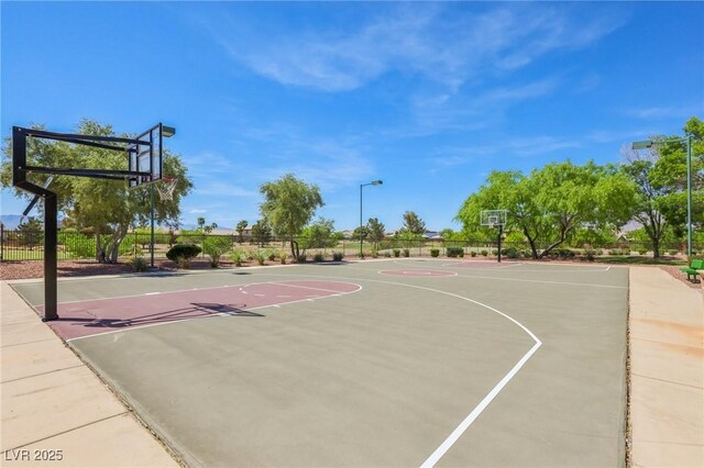 3904 Redbreast Ln, North Las Vegas, NV 89084 - view of basketball court with community basketball court and fence