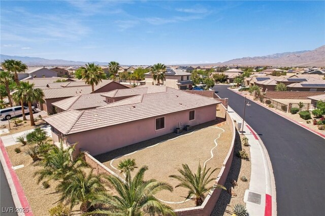 3904 Redbreast Ln, North Las Vegas, NV 89084 - aerial view with a mountain view and a residential view