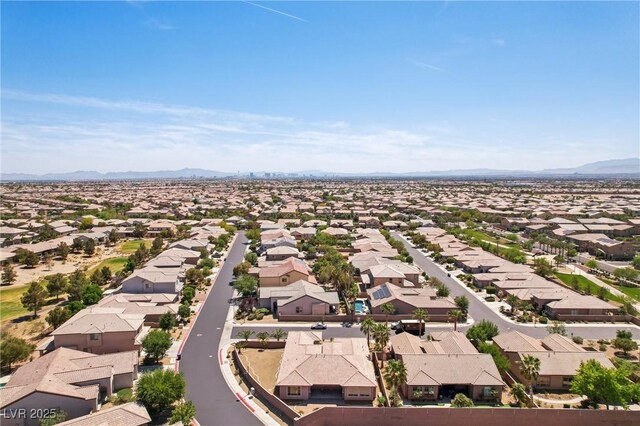 3904 Redbreast Ln, North Las Vegas, NV 89084 - aerial view featuring a residential view and a mountain view