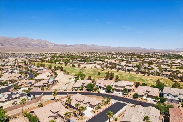 3904 Redbreast Ln, North Las Vegas, NV 89084 - birds eye view of property with a residential view and a mountain view