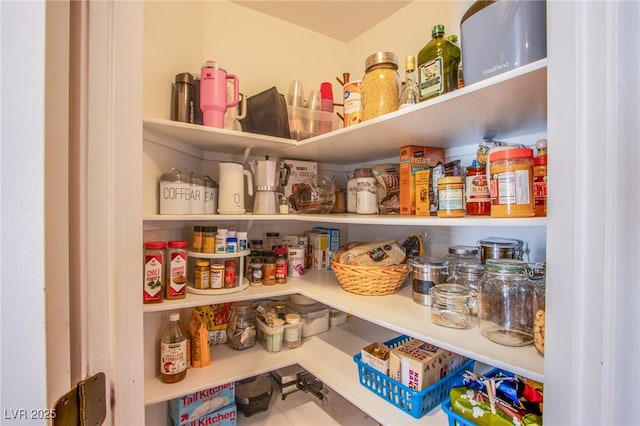 view of pantry