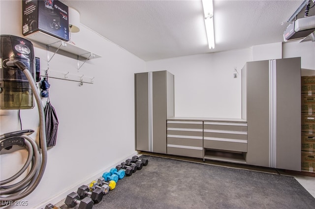interior space featuring carpet flooring