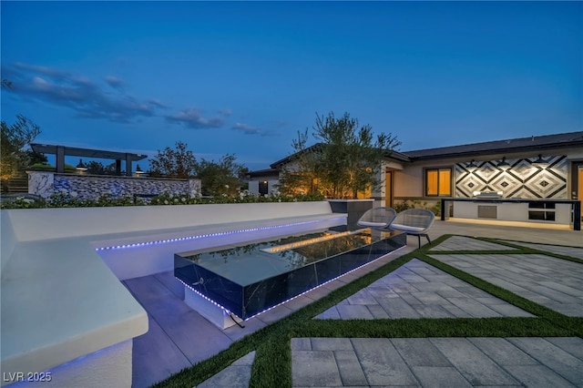 view of swimming pool featuring a pool and a patio