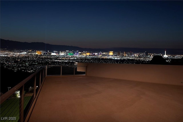 661 Dragon Peak Dr, Henderson, NV 89012 - exterior space with a view of city lights and a balcony
